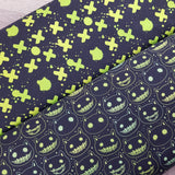 Neon X sign jersey fabric - BlueMothFabrics