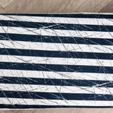 Black and white grunge stripe heavyweight jersey fabrics - BlueMothFabrics