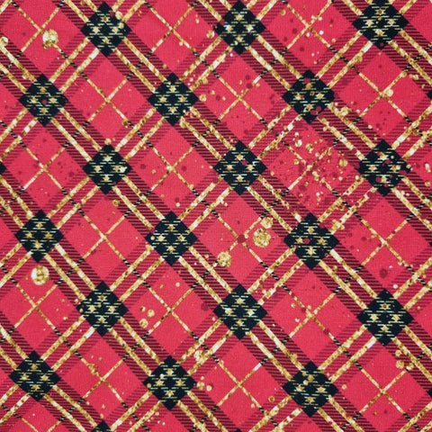glitter tartan fabric