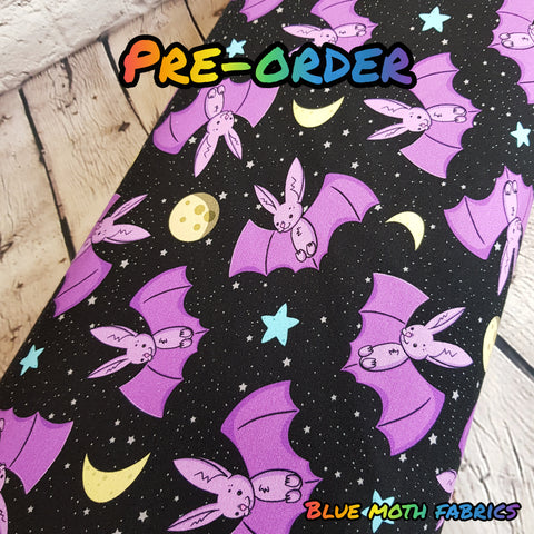 PRE-ORDER. Cute Bats fabric. By METER