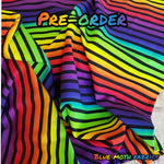 PRE-ORDER. 2cm rainbow stripes fabric. By METER