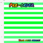 PRE-ORDER. Green and white stripes fabric. By METER