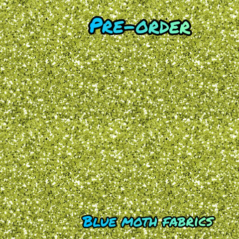 PRE-ORDER. Green glitter effect fabric. By METER