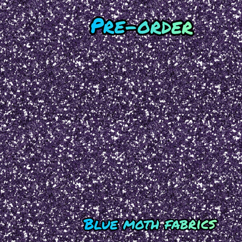 PRE-ORDER. Violet glitter effect fabric. By METER