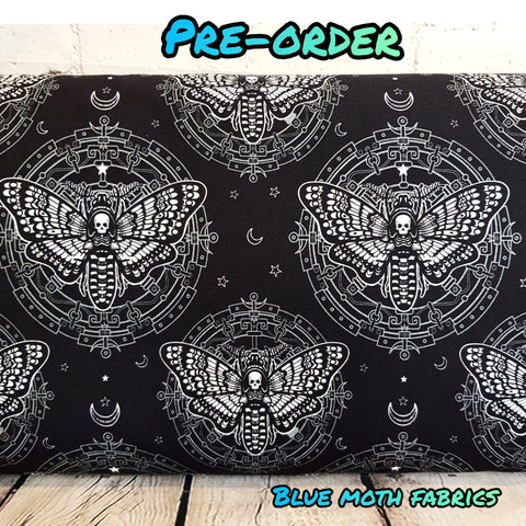 PRE-ORDER. Death Moth fabric. By METER