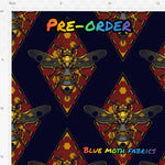PRE-ORDER. Steampunk Bee fabric. By METER - BlueMothFabrics