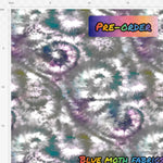 PRE-ORDER. Tie Dye Grey fabric. By METER - BlueMothFabrics