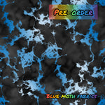 PRE-ORDER. Blue marble fabric. By METER - BlueMothFabrics