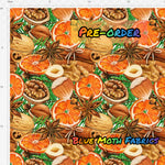 PRE-ORDER. Winter spice fabric. By METER - BlueMothFabrics
