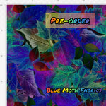 PRE-ORDER. Grunge Leaves fabric. By METER - BlueMothFabrics