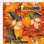 PRE-ORDER. Autumn leaves fabric. By METER