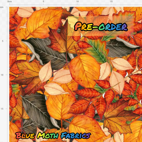 PRE-ORDER. Autumn leaves fabric. By METER