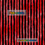 PRE-ORDER. Red and black stripe coord fabric. By METER - BlueMothFabrics