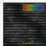 PRE-ORDER. Creepy Valentine grey stripe fabric. By METER - BlueMothFabrics