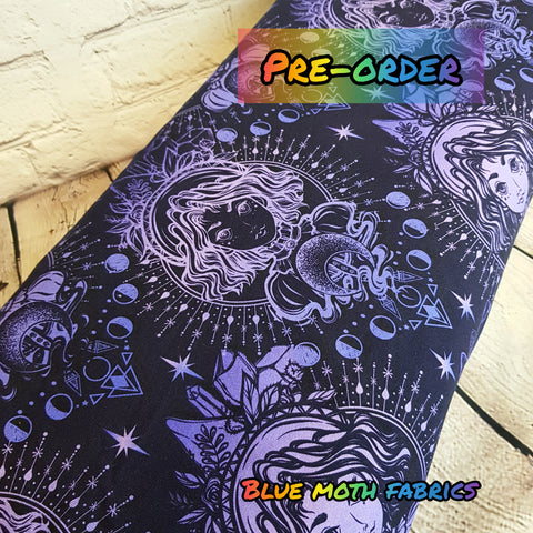 PRE-ORDER. Witches Hour fabric. By METER - BlueMothFabrics