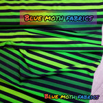 PRE-ORDER. Green wide ombre stripes fabric. By METER - BlueMothFabrics