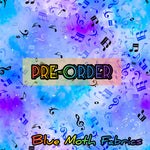 PRE-ORDER. Music Blue fabric. By METER - BlueMothFabrics