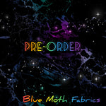 PRE-ORDER. Marble black fabric. By METER - BlueMothFabrics