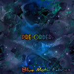 PRE-ORDER. Marble blue fabric. By METER - BlueMothFabrics