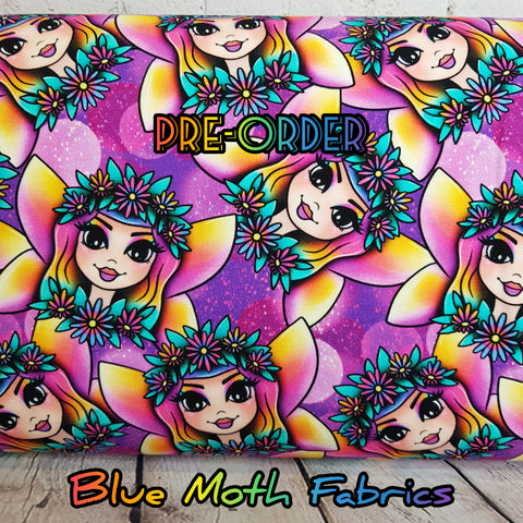 PRE-ORDER. Flower Fairy fabric. By METER