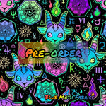 PRE-ORDER. Neon Goat fabric. By METER - BlueMothFabrics