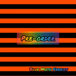 PRE-ORDER. Light red 1.5cm stripes fabric. By METER - BlueMothFabrics