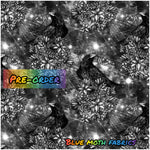 PRE-ORDER. Grunge Raven grey fabric. By METER - BlueMothFabrics