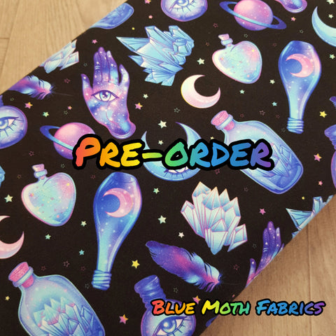 PRE-ORDER. Potions fabric. By METER - BlueMothFabrics