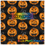 PRE-ORDER. Jack O Lantern fabric. By METER - BlueMothFabrics