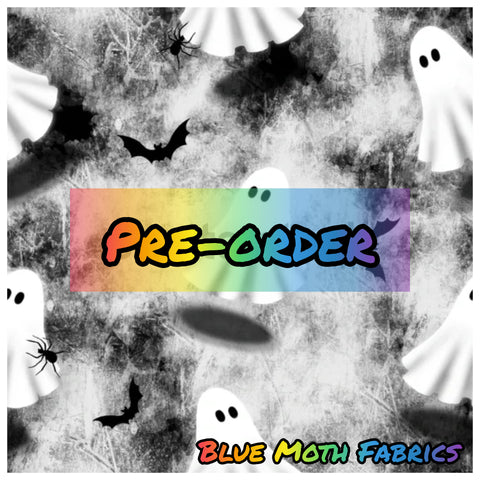 PRE-ORDER. Ghost fabric. By METER - BlueMothFabrics