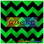 PRE-ORDER. Green grunge zigzag fabric. By METER - BlueMothFabrics