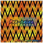 PRE-ORDER. Orange grunge zigzag 2 fabric. By METER - BlueMothFabrics