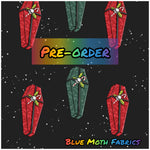 PRE-ORDER. Christmas Coffin Gift fabric. By METER - BlueMothFabrics