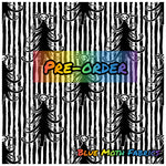 PRE-ORDER. Creepy Christmas Tree fabric. By METER - BlueMothFabrics