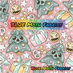 PRE-ORDER. Spooky Cute Christmas fabric. By METER - BlueMothFabrics