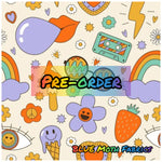 PRE-ORDER. Retro Vibes fabric. By METER - BlueMothFabrics