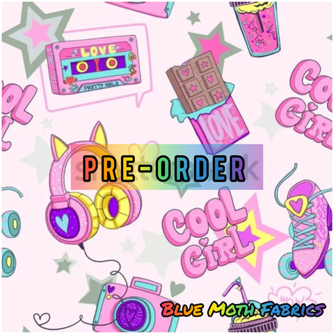 PRE-ORDER. Cool Girl fabric. By METER - BlueMothFabrics