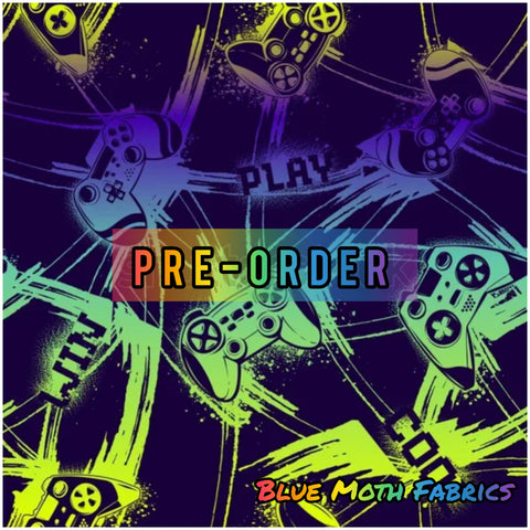 PRE-ORDER. Neon Gamer fabric. By METER - BlueMothFabrics