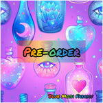 PRE-ORDER. Pink Potions fabric. By METER - BlueMothFabrics