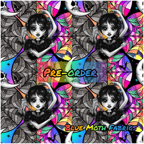 PRE-ORDER. Dance Queen Rainbow Faux leather / vinyl fabric. 40x130cm