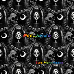 PRE-ORDER. Hell Goddess fabric. By METER - BlueMothFabrics