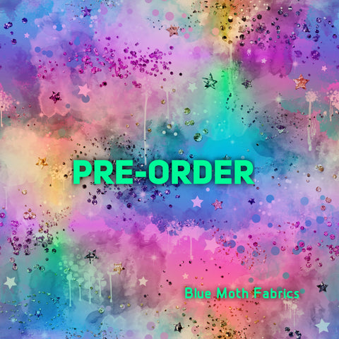 PRE-ORDER. Rainbow Sky fabric. By METER - BlueMothFabrics