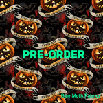 PRE-ORDER. Every day is Halloween Faux leather / vinyl fabric. 40x130cm