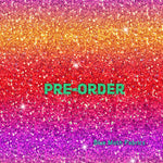 PRE-ORDER. Sunset Glitter fabric. By METER