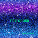 PRE-ORDER. Purple Navy Glitter fabric. By METER - BlueMothFabrics